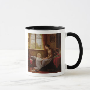 Bedtime, 1890 (oil on panel) mug
