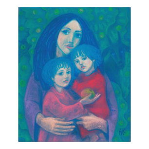 Bedtime fairytale, mother& kids art mothers day photo print