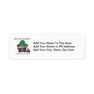 Bedtime Humour Return Address Label