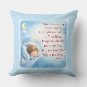 Bedtime Prayer for Kids Cushion
