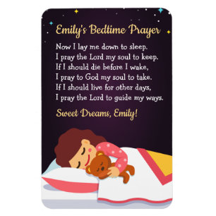 Bedtime Prayer Poster Magnet
