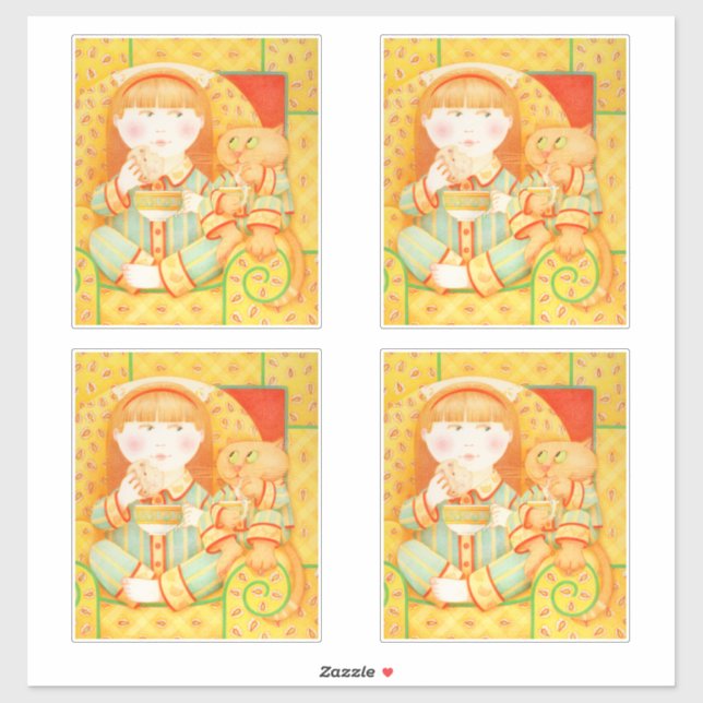 BEDTIME SNACK 14" (4 Small) Vinyl Sticker (Sheet)