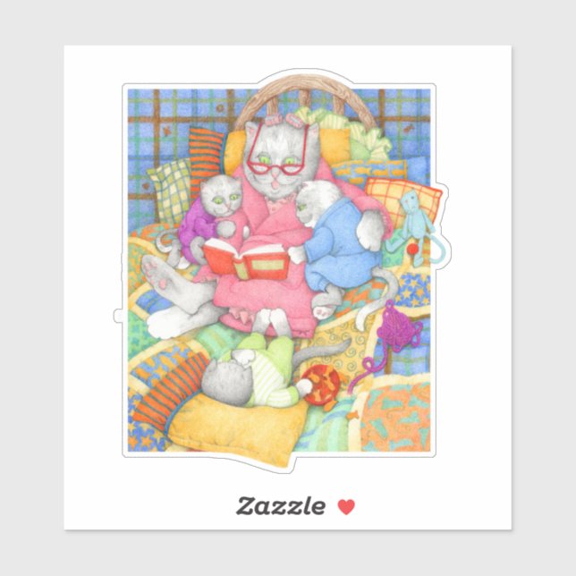 BEDTIME STORY 6" Vinyl Sticker (Sheet)