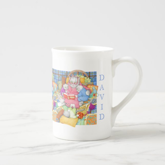BEDTIME STORY Bone China Mug (Right)