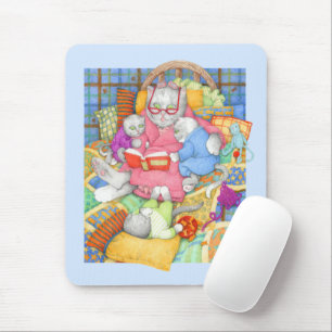 BEDTIME STORY Mousepad - Blue