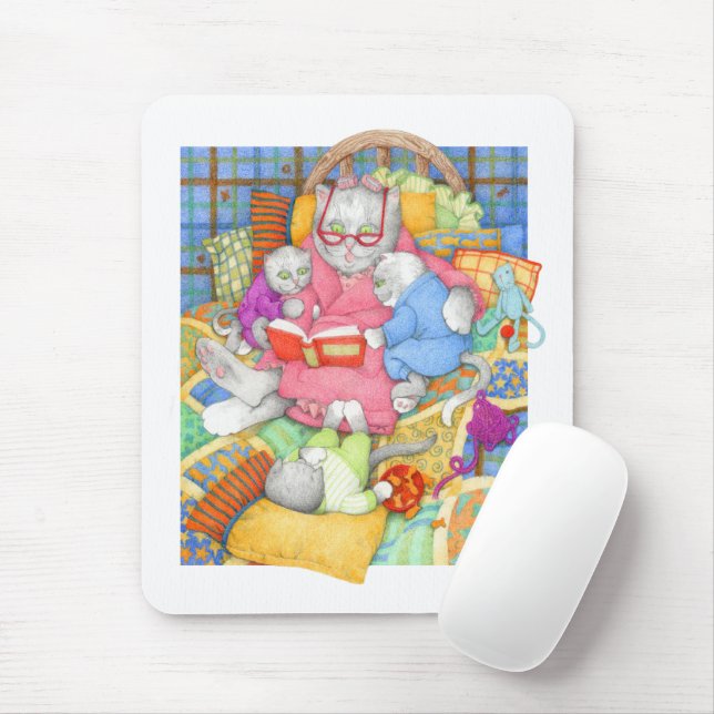 BEDTIME STORY Mousepad - White (With Mouse)