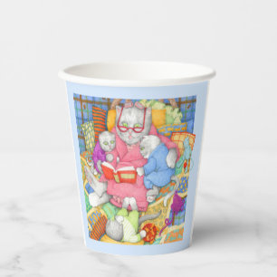 BEDTIME STORY Paper Cups - Blue