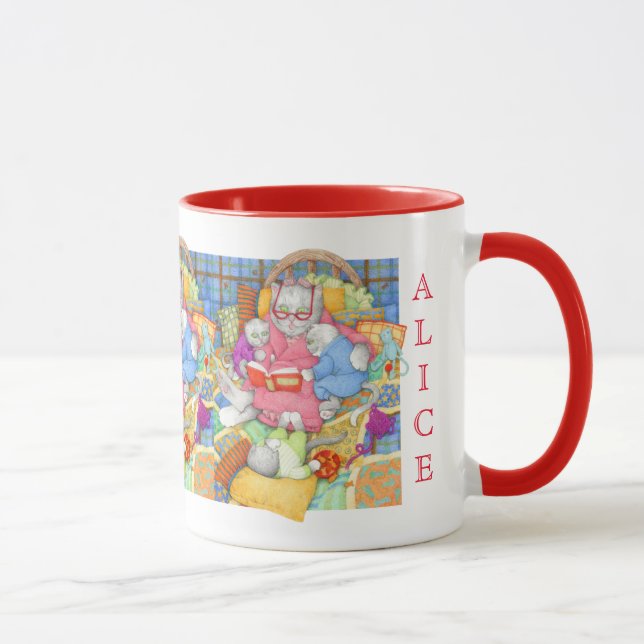 BEDTIME STORY Red Combo Mug  (Right)