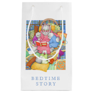 BEDTIME STORY Small Gift Bag - White