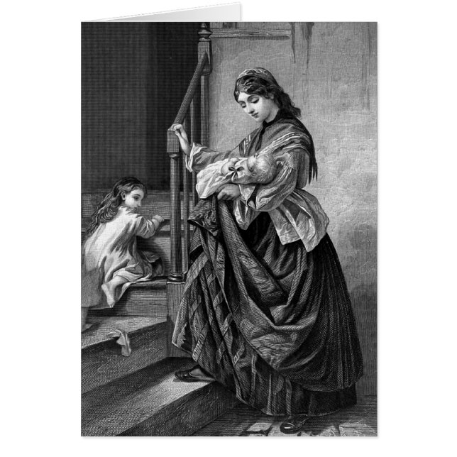 "Bedtime" Vintage Victorian Illustration (Front)