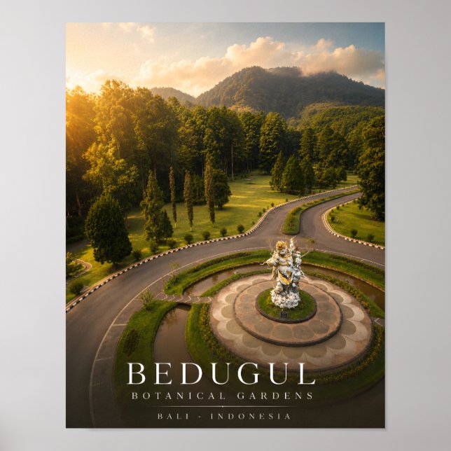 Bedugul Botanical Gardens Poster (Front)
