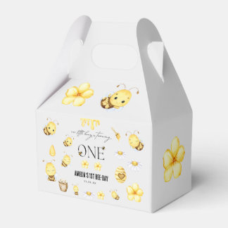 Bee 1st Birthday Favour Box