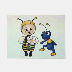 Bee and ant doormat