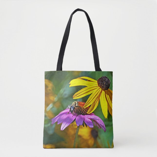 Bee and Blossoms Tote Bag (Front)