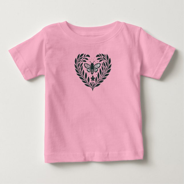  Bee and Boughs Baby T-Shirt (Front)