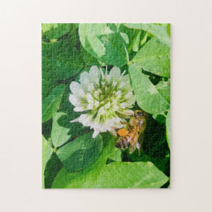 bee and clover jigsaw puzzle