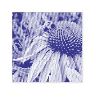 Bee and Coneflower Self Inking Rubber Stamp