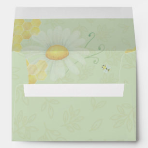 Bee and Daisy Baby Shower Envelope