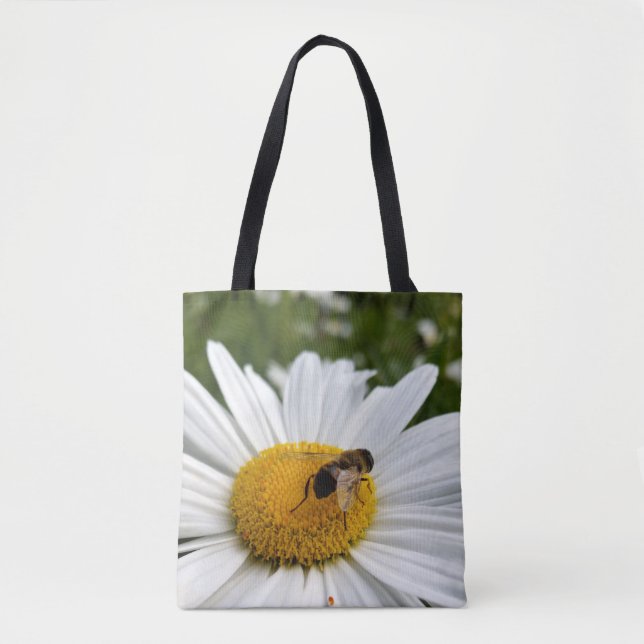bee and daisy tote bag (Front)
