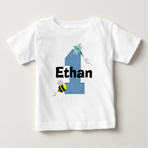 Bee and Dragonfly First Birthday Shirt