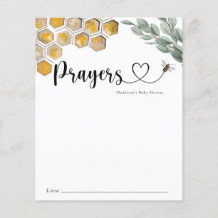 Bee and Eucalyptus Prayers for Mum and Baby Card