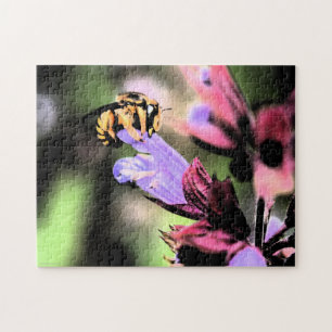 Bee and Flower 11x14 252pc jpcna Jigsaw Puzzle