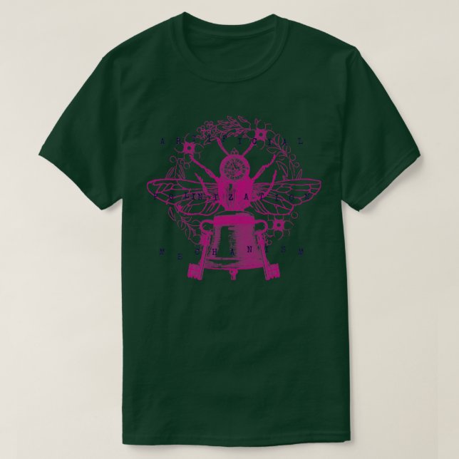 Bee and flowers T-Shirt (Design Front)