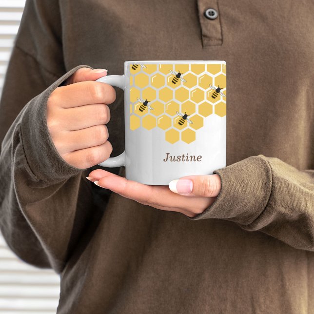 Bee and Honeycomb Coffee Mug (Bee and Honeycomb Coffee Mug)