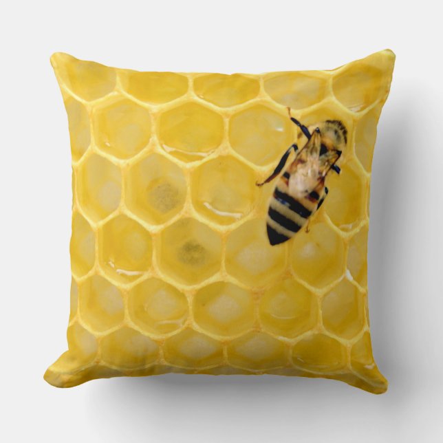 bee and honeycomb cushion (Front)