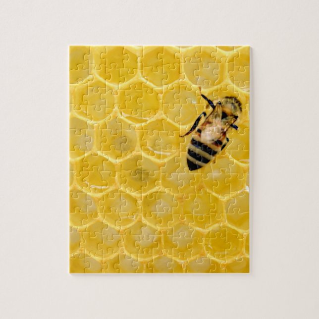 bee and honeycomb jigsaw puzzle (Vertical)