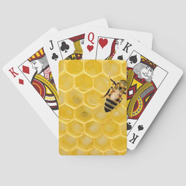 bee and honeycomb playing cards (Back)