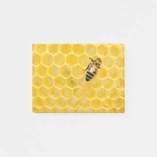 bee and honeycomb post-it notes