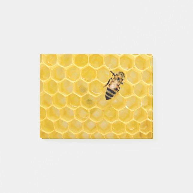 bee and honeycomb post-it notes (Front)