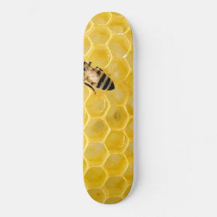 bee and honeycomb skateboard