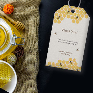 Bee and Honeycomb Thank You Gift Tags