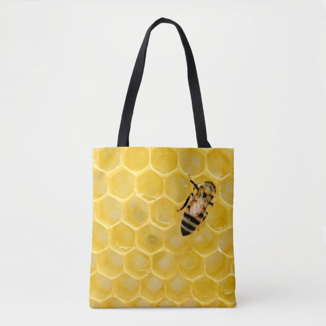bee and honeycomb tote bag (Front)