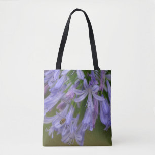 Bee and Purple Flowers Nature Tote Bag