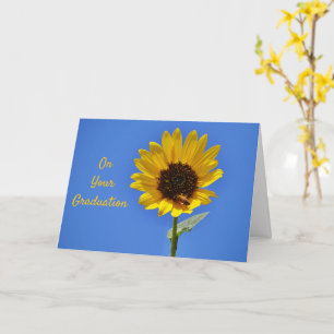 Bee and Sunflower Bright Future Graduation Card