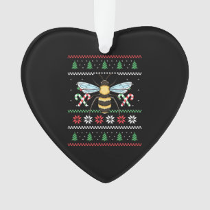 Bee Animal Bee Ugly Christmas Ornament