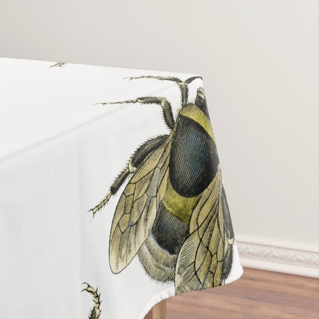 Bee antique illustration tablecloth (In Situ)