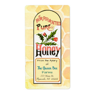 Bee Apiary Honey Shipping Labels