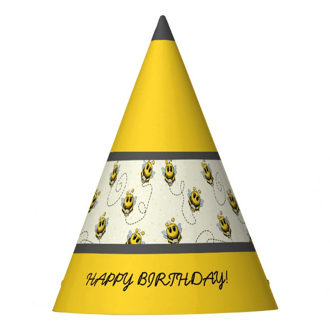 Bee Art Party Hat (Front)