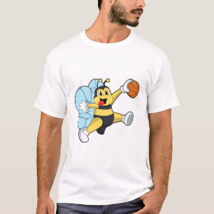 Bee as Basketball player with Basketball T-Shirt