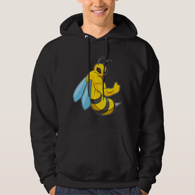 Bee as Bodybuilder Hoodie (Front)