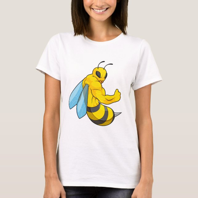 Bee as Bodybuilder T-Shirt (Front)