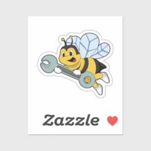 Bee as Mechanic with Wrench