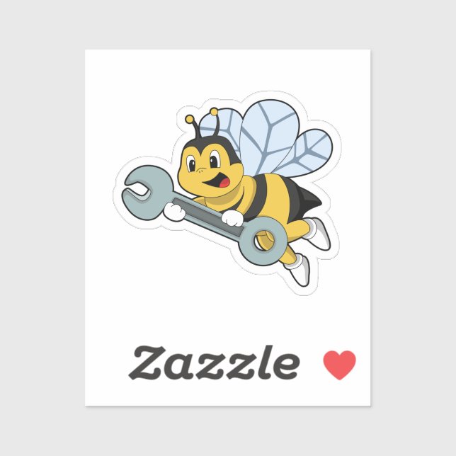 Bee as Mechanic with Wrench (Sheet)