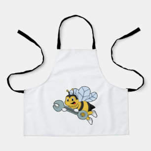 Bee as Mechanic with Wrench Apron