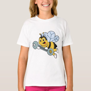 Bee as Mechanic with Wrench T-Shirt