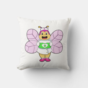 Bee as Nurse with First ait kit Cushion